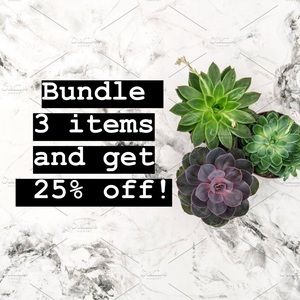 Bundle 3 items, get 25% off - Fast shipper!